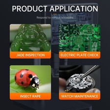 1000X Microscope 1080P Vidéo Microscope Objectif Monoculaire Écran 4,3 Pouces