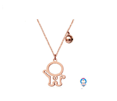 Doraemon cat bell rose - cat, gold