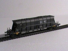 WAGON TREMIE CHARBON HO ELECTROTREN/ A BOGIES SGW /  SCRC / TACHE CHARBON SUR UN