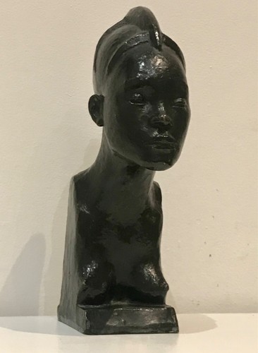 Sculpture africaniste buste - sculpture,