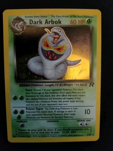 Carte pokémon dark arbok holo - carte,