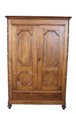 Armoire Ancienne Du Milieu Du 19ème Siècle En Bois De Peuplier