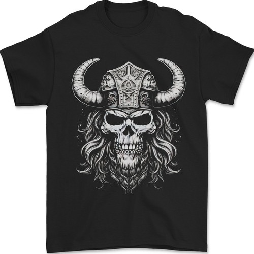 Shirt viking guerrier crâne - t-shirt,
