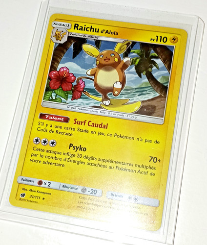 Carte pokémon raichu - carte,