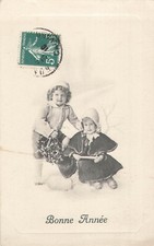 CP ILLUSTREE BONNE ANNEE