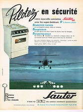 PUBLICITE ADVERTISING   1962   SAUTER  gazinière cuisinière