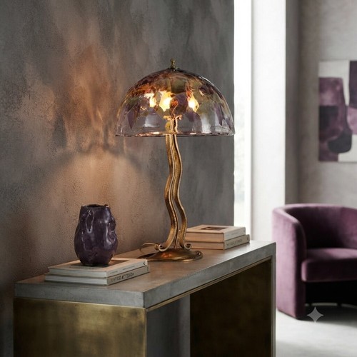 Lampe murrina vintage verre - lampe,