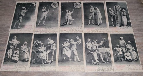 Cartes postales pierrot - ",