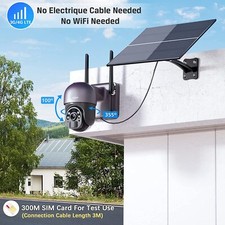 XEGA 3G/4G LTE Caméra Surveillance Solaire avec 20W Panneau Solaire 2K Caméra