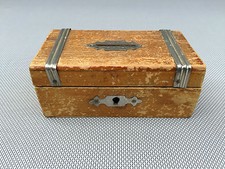 Ancienne boite en bois tirelire art pop déco vintage french antique box