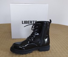 BOOTS RANGERS VERNIS NOIR FEMME LIBERTO 