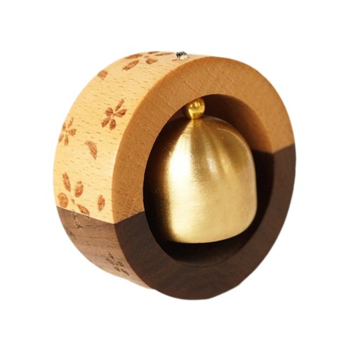 Sonnette bois pour porte - sonnette,