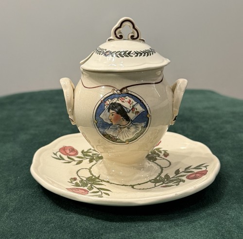 Ancien moutardier faïencerie - ancien,