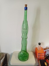 ancienne grande bouteille en verre moulé Legras 