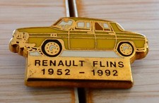 PIN'S VOITURE RENAULT 8 R8 FLINS ZAMAC FRAISSE JAUNE PLUS CLAIR QUE LA PHOTO