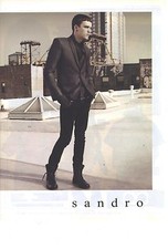 PUBLICITE  ADVERTISING  2008  SANDRO pret à porter costume homme