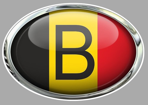 Ovale drapeau belge belgique - drapeau,