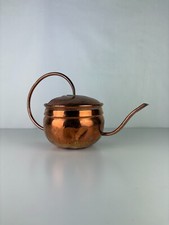 Sublime Arrosoir Vintage en Cuivre Fait à la Main, Art Déco Vintage 