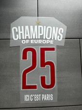 Flocage CHAMPIONS OF EUROPE 25