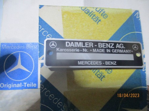Plaque signalétique mercedes - plaque,