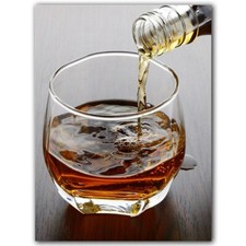 PLAQUE EN METAL VINTAGE WHISKY  20X30 CM