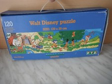 VINTAGE PUZZLE 120P  VALISETTE PANORAMA WALT DISNEY  PTZ  BLANCHE NEIGE 1983
