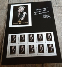 Johnny Hallyday- Planche de 11 timbres collectors-Fan avenue-Tour 66 - Neuf