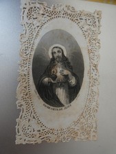 image pieuse canivet dentelle sacre coeur de jesus , vaurs