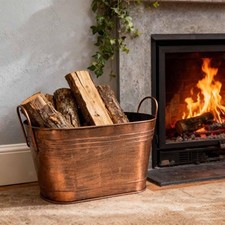 Seau à bois avec poignée