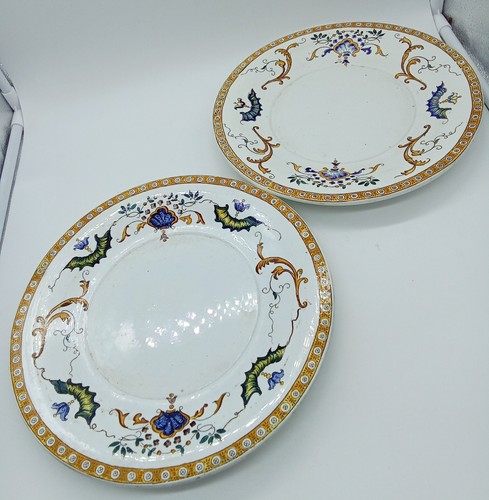 Paire assiette en - ),