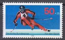 Allemagne 1978 MNH Mi 958 Giant Slalom.Ski alpin ** Sports d'hiver **