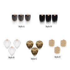 3x Gnome barbes boules en bois fausse fourrure tissu nain barbe Costume