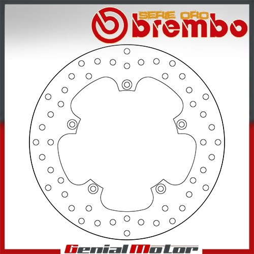 Disque frein fixer brembo oro - disque,