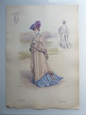 Grande Gravure Accessoires de Mode Femme 1900 Chapeaux (12262)