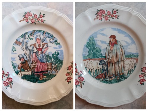 Vintage assiettes 5 cm - assiettes, 20,5