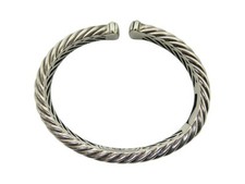 BRACELET DAVID YURMAN MANCHETTE TORSADE LARGE T17 ARGENT 925 SILVER BANGLE 860€