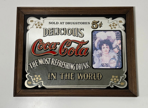Miroir coca cola sérigraphié - miroir,