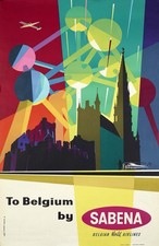 Affiche poster sabena - poster,