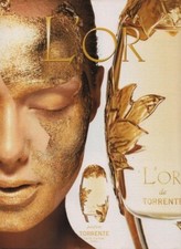 Publicité papier Parfum. Perfume ad. TORRENTE L'Or 2001