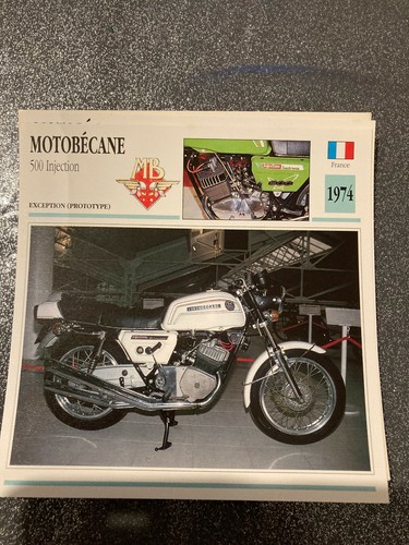 Carte fiche moto collection - carte,