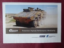 9/2010 PUB KRAUSS MAFFEI WEGMANN RHEINMETALL BOXER ARMOURED WHEELED ORIGINAL AD