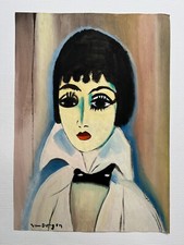 KEES VAN DONGEN Dessin sur papier (fait main) signé et estampillé art vintage...