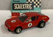 Slot Car Triang Scalextric C28 Renault Alpine A310 Rouge #8 Rouge