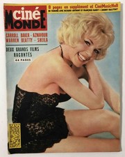 ►CINE MONDE 1496/1963-SHEILA-DALIDA-RICHARD ANTHONY-FRANCOISE HARDY-LAFORET