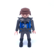 PLAYMOBIL * MOYEN-AGE * Homme Chatain Armure Grise Chevalier du Faucon 4014