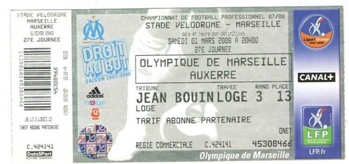 Billet place om olympique - /,