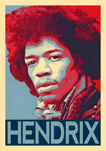 Affiche poster jimi hendrix - affiche,