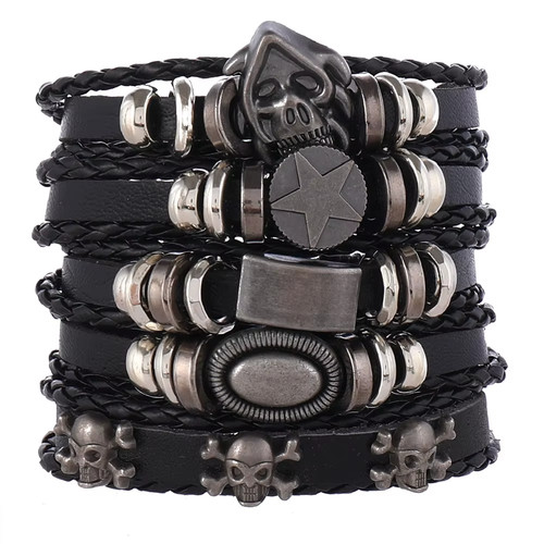 Ensemble bracelet homme - 💀,