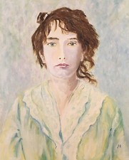 Camille Claudel Peinture Huile Signée de Frederic Branka Peintre Coté Akoun