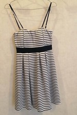 Robe bustier blanc bleu